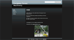Desktop Screenshot of europeanforestmachinery.co.uk